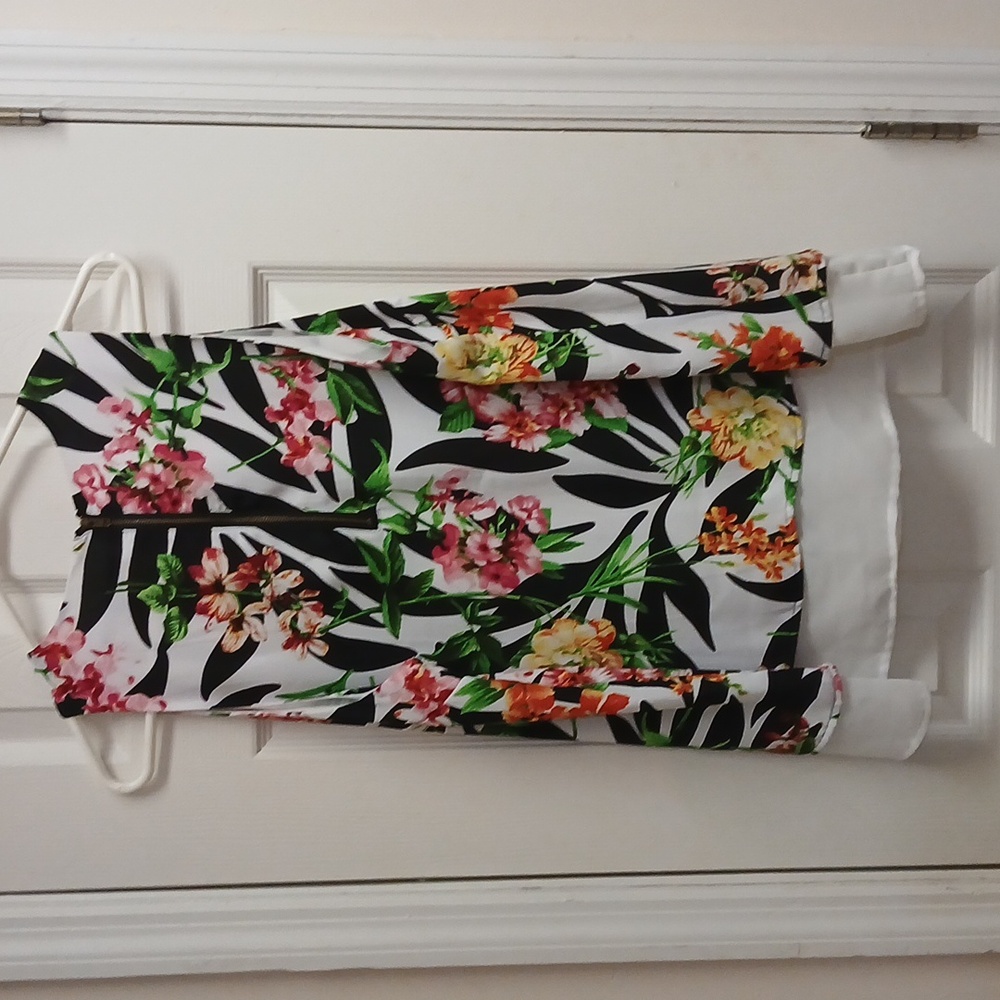 Zac & Rachel White Black Tropical PrintSleeveless Tank Top Size L NWOT - Picture 6 of 9